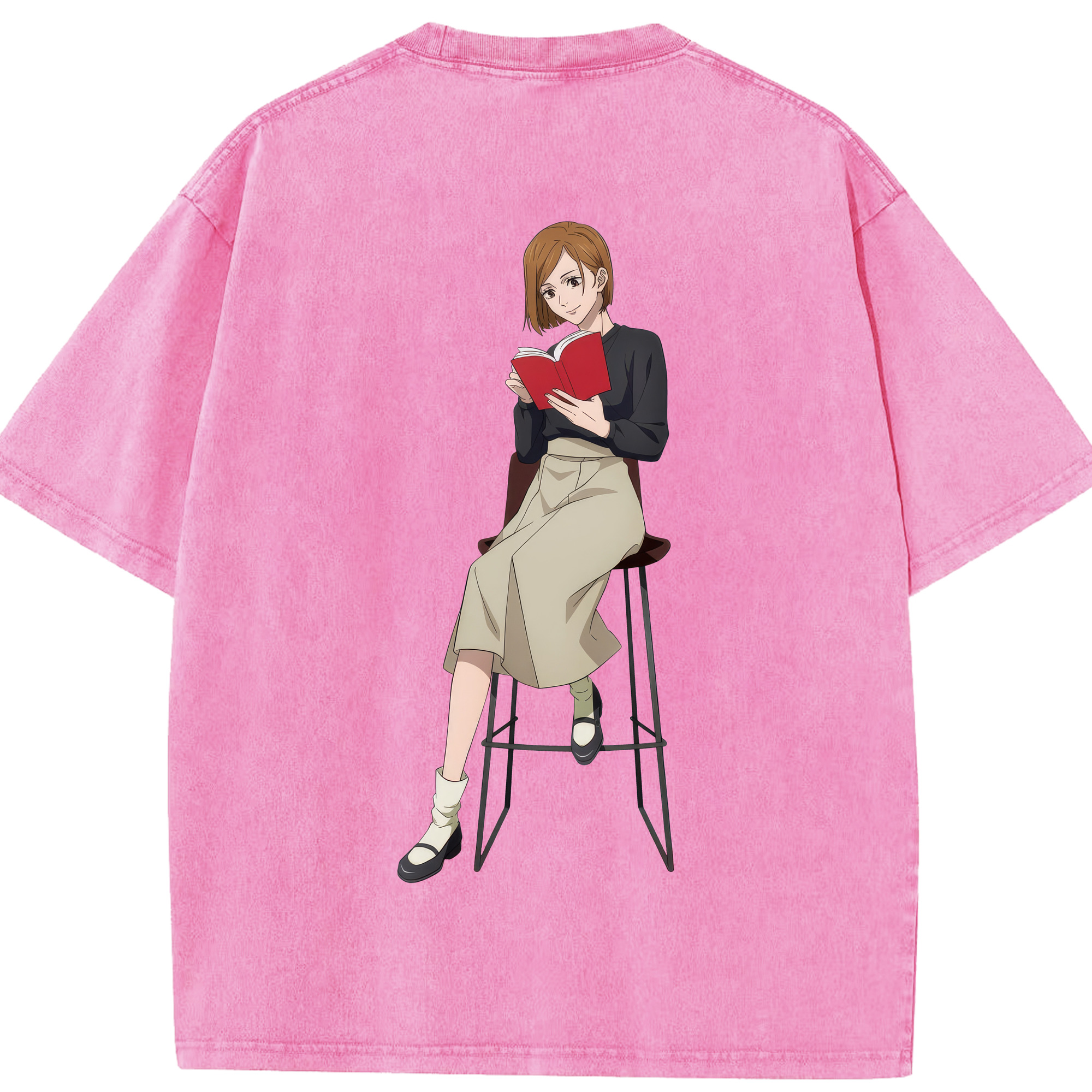 （画像用） 呪術廻戦 Jujutsu Kaisen 綿100% ヴィンテージ風 半袖Tシャツ（背面プリント）